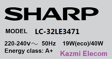 SHARP LC-32LE3471