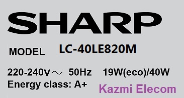 SHARP LC-40LE820M