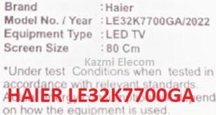 Haier Le32K7700Ga Software