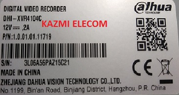 DAHUA DHI-XVR4104C DVR