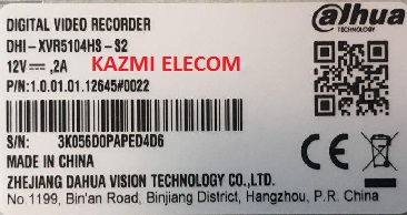 DAHUA DHI-XVR5104HS-S2 DVR
