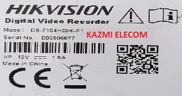 HIKVISION DS-7104HGHI-F1 REV6.0 DVR