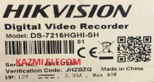 Hikvision Ds-7216Hghi-Sh Ds-80195 Rev1.2 Dvr