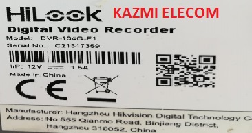 HiLook DVR-104G-F1 DS-80237-P REV6.0 DVR