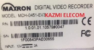 MAXRON MDH-0451-EV3 DVR