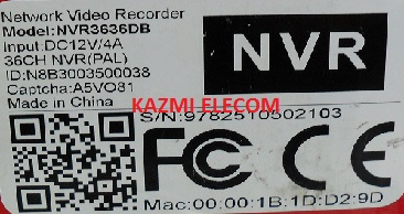 NVR3636DB NVR
