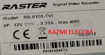 RASTER RS-8108-TVI DVR