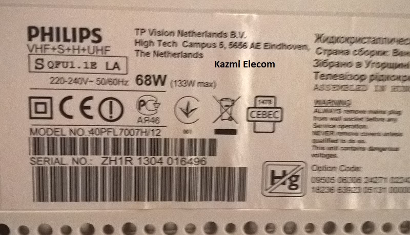 Philips 40Pfl7007H/12