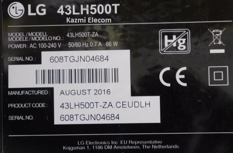 Lg 43Lh500T