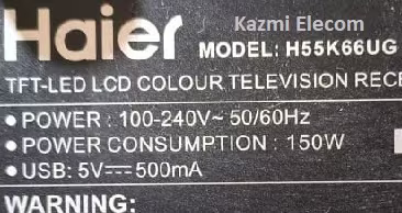 HAIER H55K66UG