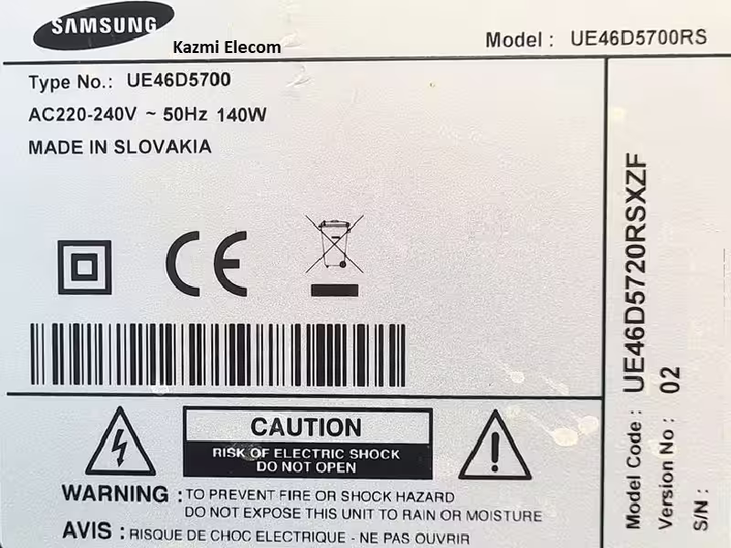 Samsung Ue46D5700Rs