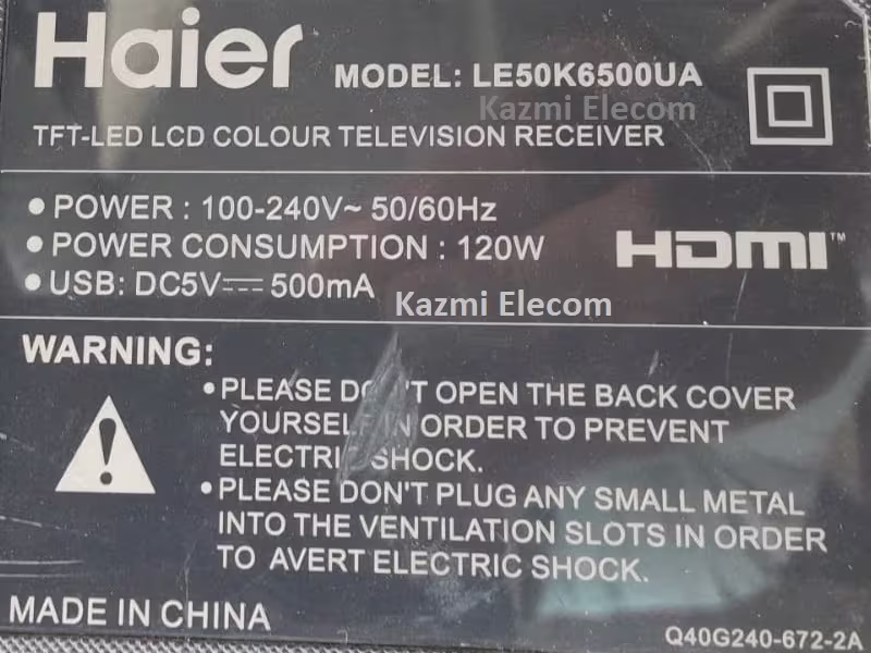 Haier Le50K6500Ua