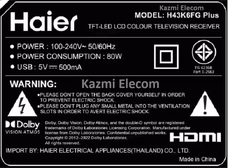 Haier H43K6Fg Plus