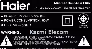 HAIER H43K6FG PLUS