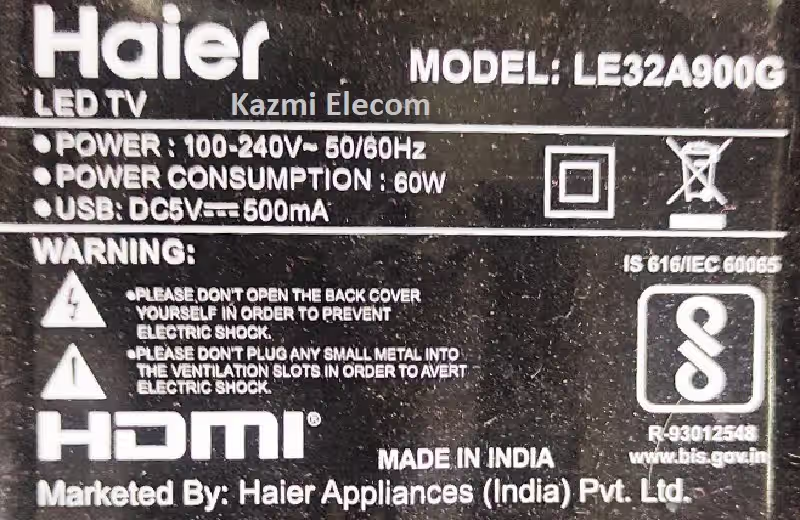 Haier Le32A900G